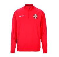 KV Wordt Kwiek - Half zip Heren rood en zwart