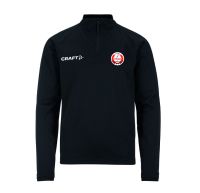 KV Wordt Kwiek - Half zip Kids rood en zwart