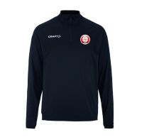 KV Wordt Kwiek - Half zip Heren rood en zwart