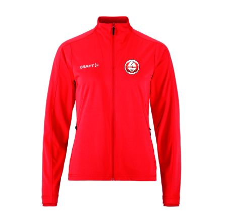 KV Wordt Kwiek - Trainingsjack Dames rood en zwart